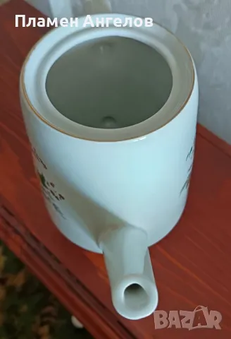 Стар български порцелан - Кана, Чайник, снимка 5 - Антикварни и старинни предмети - 49933100