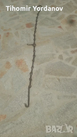 Верига за огнище от ковано желязо., снимка 15 - Антикварни и старинни предмети - 50966177