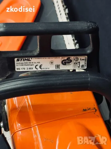 Бензинопил STIHL - MS170 2-MIX, снимка 2 - Други инструменти - 46972441