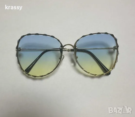 НОВИ дамски слънчеви очила без рамка с интересни стъкла