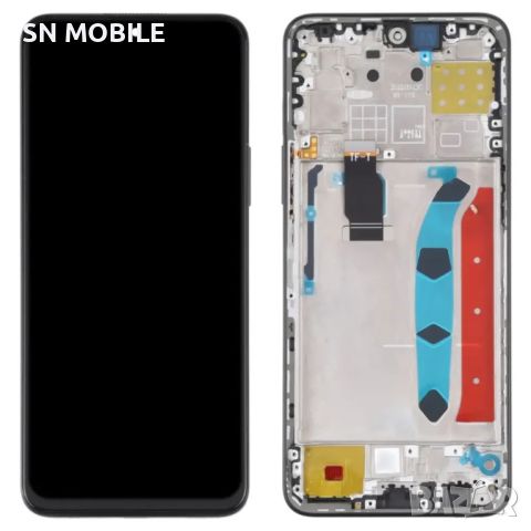 Дисплей за Honor X8 / TFY оригинал със сива рамка, снимка 1 - Резервни части за телефони - 46272569