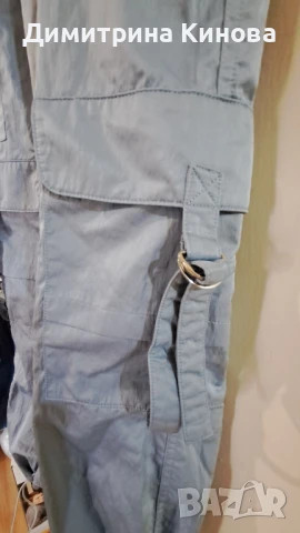 панталон сатен ,светло син ,размер s, снимка 2 - Панталони - 50534423