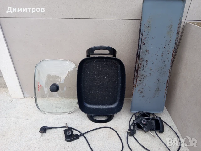 Електрически тиган и грил плоча, снимка 4 - Скари - 51050208