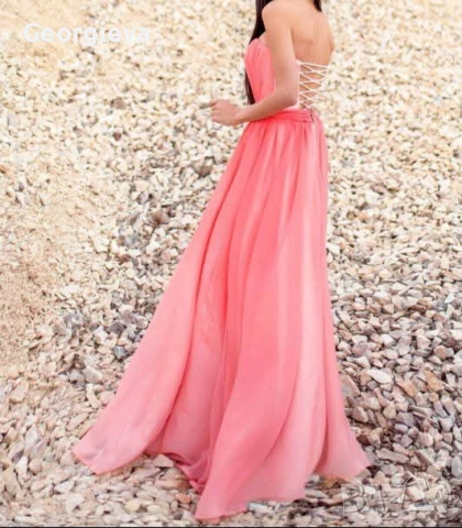 Дълга рокля-корсет, снимка 3 - Рокли - 53716167