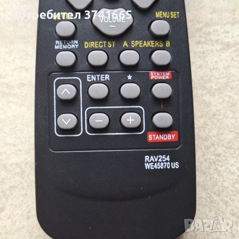 Дистанционно за AV ресивър YAMAHA RAV254, снимка 4 - Ресийвъри, усилватели, смесителни пултове - 52912433