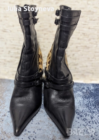 Дамски боти естествена кожа с косъм от пони, снимка 3 - Дамски боти - 51643554