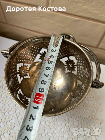 Красива посребрена бонбониера от Англия, снимка 9 - Антикварни и старинни предмети - 53332257
