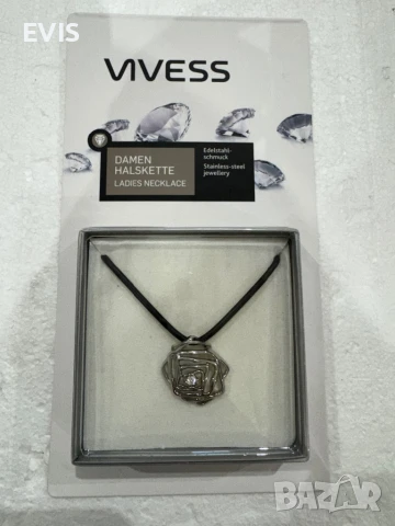 Продавам елегантно колие Vivess с камък – стил и блясък в едно!, снимка 2 - Колиета, медальони, синджири - 50791549