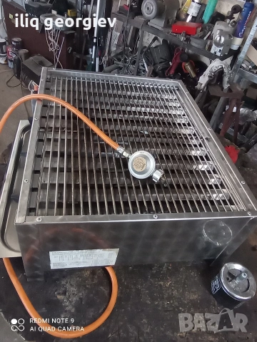 неръждаема скара на газ , снимка 2 - Котлони - 54259453