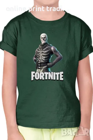 Детска тениска Фортнайт Fortnite Skull Trooper 02, снимка 12 - Детски тениски и потници - 48524404