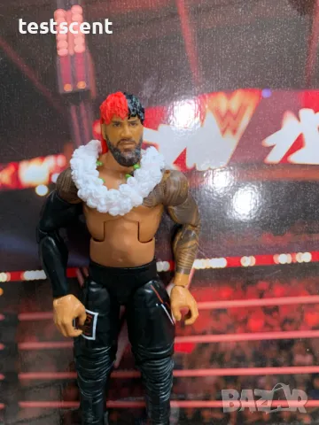 Екшън фигура WWE Jey Uso Джей Усо The Bloodline ELITE Mattel figure играчка, снимка 2 - Колекции - 49511499