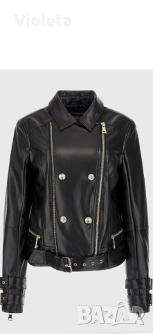 Кожено яке Guess НОВО, снимка 2 - Якета - 54110498