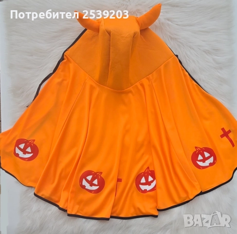 Пелерина Хелуин Тиква 3-7 години, снимка 5 - Други - 52190796