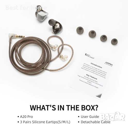 A20PRO мониторни слушалки за в ушите, IEM слушалки с хибридни драйвери , снимка 8 - Слушалки и портативни колонки - 53838310