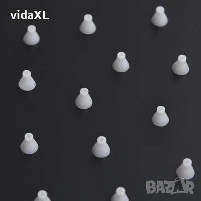 vidaXL Rainshower душ пита, инокс, 40x40 cм, квадратна, черна(SKU:147698), снимка 4 - Други - 49109453