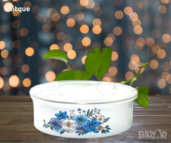 Комплект емайлирани купи за съхранение, снимка 5 - Други - 52786813