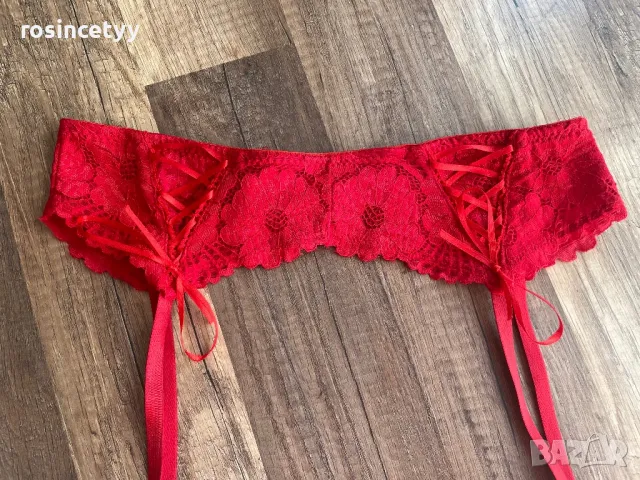 Червени жартиери, снимка 2 - Бельо - 49654945