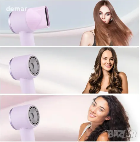 Сешоар Ninsetinsoe, професионален йонен с 3 скорости и 4 настройки за нагряване, 110 000 об./мин., снимка 7 - Сешоари - 49687724