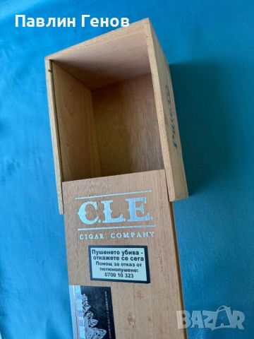 Дървена колекционерска кутия за пури  CLE CIGAR COMPANY, снимка 7 - Други ценни предмети - 45945988