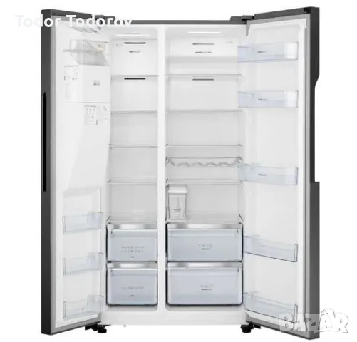 Хладилник с фризер Gorenje NRS9182VB Side by Side- Чисто нов в оригиналния кашон., снимка 2 - Хладилници - 48674571