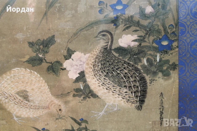 Японска репродукция с рамка и стъкло, снимка 5 - Картини - 50474554