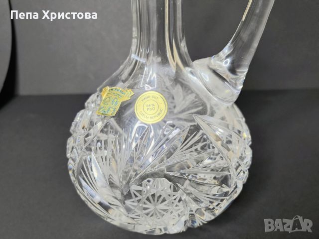 Гарафа чешки кристал - Skala Bohemia, Чехия., снимка 6 - Аксесоари за кухня - 46329809
