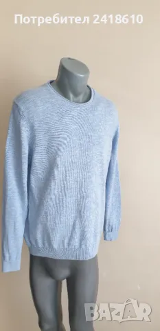 Hugo Boss Baldessarini Italy Cotton Knit Мens Size / L  ОРИГИНАЛ! Мъжка Памучен Пуловер!, снимка 2 - Пуловери - 47072352