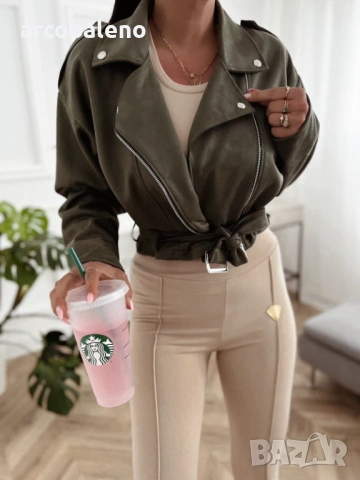 Дамско яке от еко велур, 6цвята , снимка 4 - Якета - 53154085