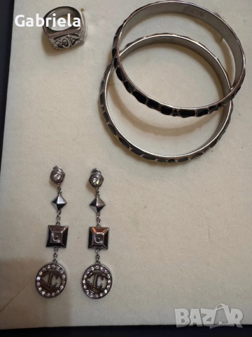 Сребърни бижута на Just Cavalli, снимка 7 - Колиета, медальони, синджири - 53331274