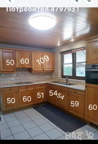 Ъглова кухня с дъбови вратички и уреди, снимка 2 - Кухни - 54207213