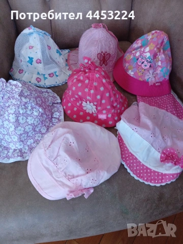 Детски и бебешки летни шапки , снимка 9 - Шапки, шалове и ръкавици - 51083144