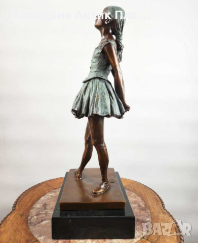 Бронзова пластика "Малката балерина" (Дега), снимка 6 - Статуетки - 44988512