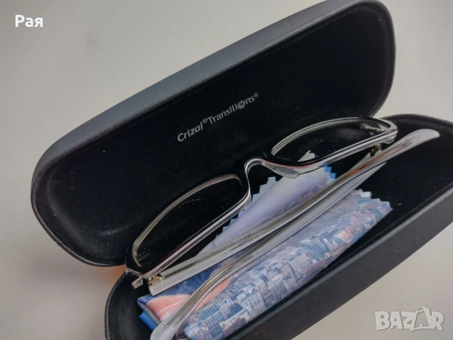 Crizal Transitions / crizal® transitions®прозрачни слънчеви,диоптрични рамки очила за компютър, снимка 3 - Слънчеви и диоптрични очила - 50731634