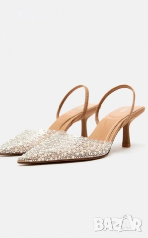 👡 Обувки на ток на Zara, снимка 3 - Дамски обувки на ток - 53782613