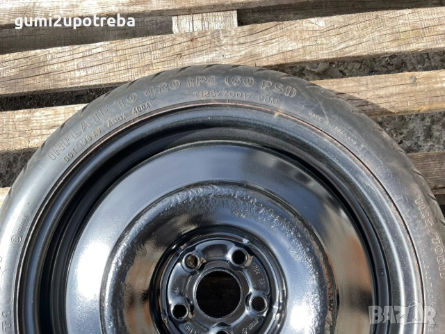 125/70/17 резервна джанта Патерица 5х100 Toyota Avensis II Prius Verso S, снимка 2 - Гуми и джанти - 53726409