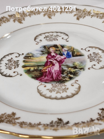 France Porcelaine de Luxe French porcelain plates 13 pc - Френски порцеланови чинии 13 бр, снимка 4 - Други ценни предмети - 45027597