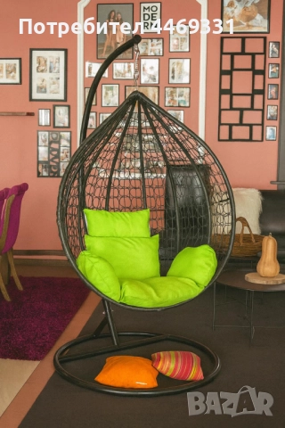 Градинска висяща люлка тип гнездо,яйце–Промоция! 