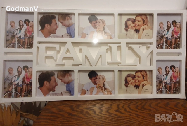 Рамка за снимки "Family"", снимка 2 - Декорация за дома - 51680218