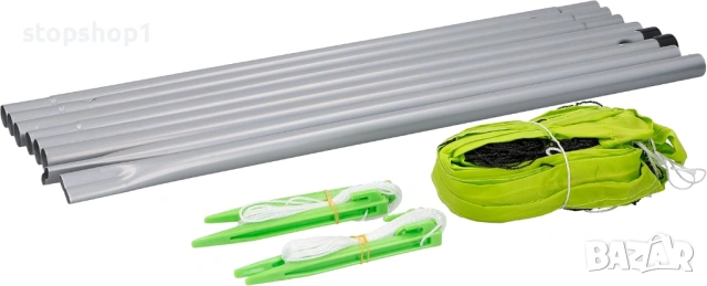 Dunlop Sport Net 609 x 220 см - Волейболна мрежа - Тенис мрежа - Бадминтон мрежа - Комплект с колове, снимка 2 - Тенис - 53284631