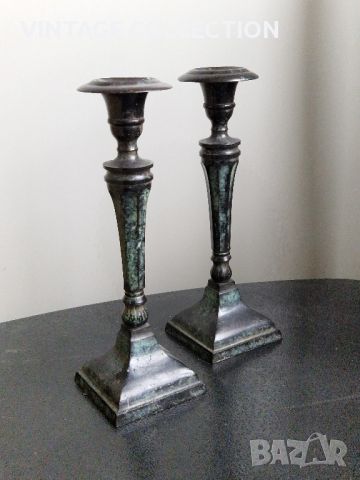 Свещник ART DECO Винтидж стил аристократични свещници 30см, снимка 1 - Антикварни и старинни предмети - 45718256