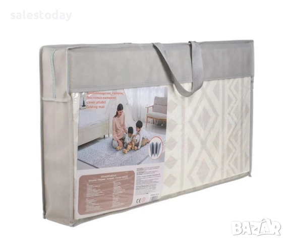 Детско килимче- Двулицево, Водоустойчив килим за игра, 197x147x1 см, снимка 4 - Мебели за детската стая - 52571201