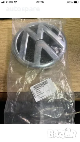 Vw Transporter T5. Транспортер. Crafter. Крафтер. Оригинална емблема.10-15. 7E0853601C.  (Нова)