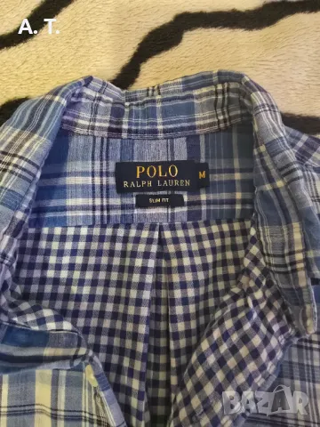 Polo Ralph Lauren size M slim fit, снимка 3 - Ризи - 48866118