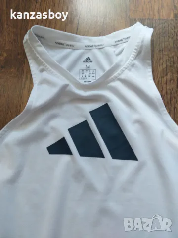 adidas 3 Bar Logo Tank Top - страхотен дамски потник КАТО НОВ М, снимка 10 - Потници - 46876234