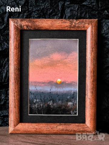 Нов ден, малка картина, оригинал, снимка 2 - Картини - 52858962