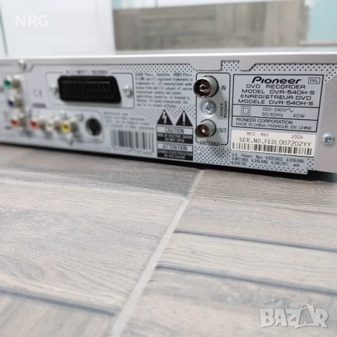 Pioneer DVR-540H HDD DVD Плейър, снимка 7 - Плейъри, домашно кино, прожектори - 52542512