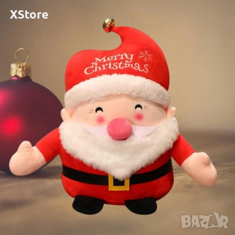 Коледна плюшена играчка Дядо Коледа – 25 см, снимка 3 - Плюшени играчки - 52441691