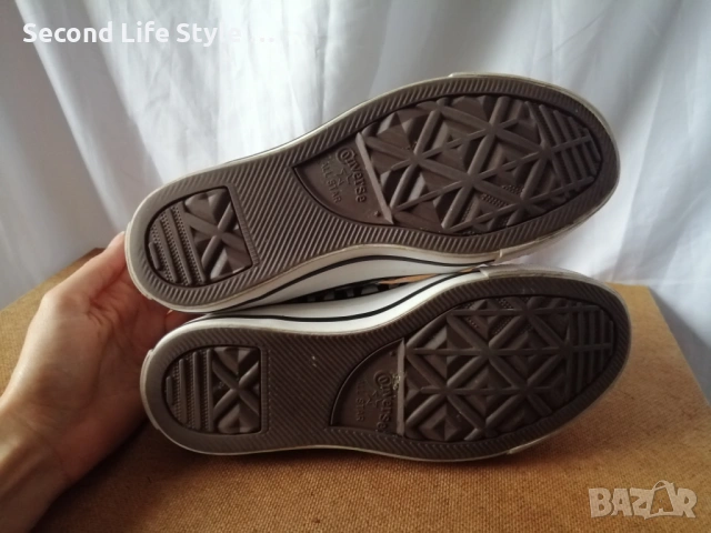 № 35 Converse оригинални дамски кецове с принт зебра, снимка 10 - Кецове - 53372272