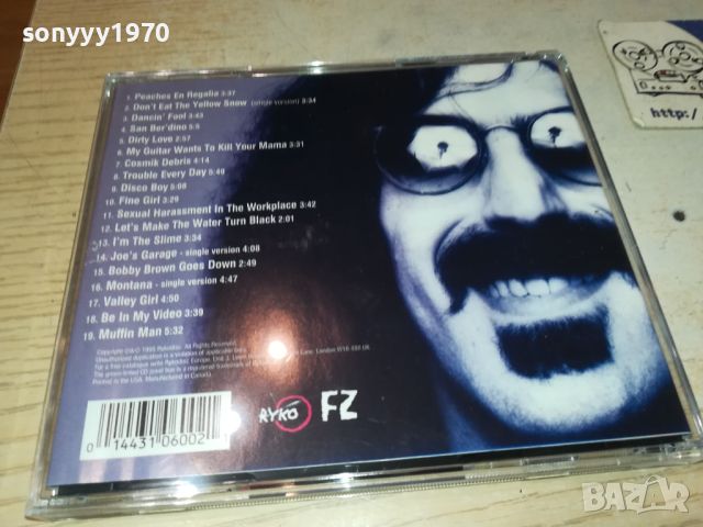 FRANK ZAPPA CD 1505241222, снимка 6 - CD дискове - 45744783