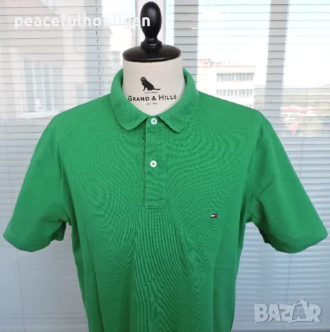 Tommy Hilfiger Regular Fit Casual Polo - страхотна мъжка тениска размер XL , снимка 2 - Тениски - 47091976